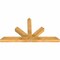 Ekena Millwork Saratoga Rough Sawn Timber Gable Bracket, Western Red Cedar, 60"W x 32"H x 4"D x 4"F, 13/12 Pitch GBW060X32X0404SAR00RWR - alternate 3